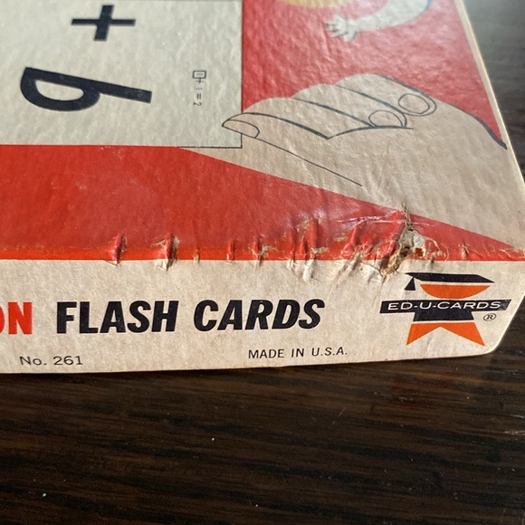 VINTAGE 1966 Ed U Cards New Math Addition & Subtraction Flash Cards - Picture 3 of 11